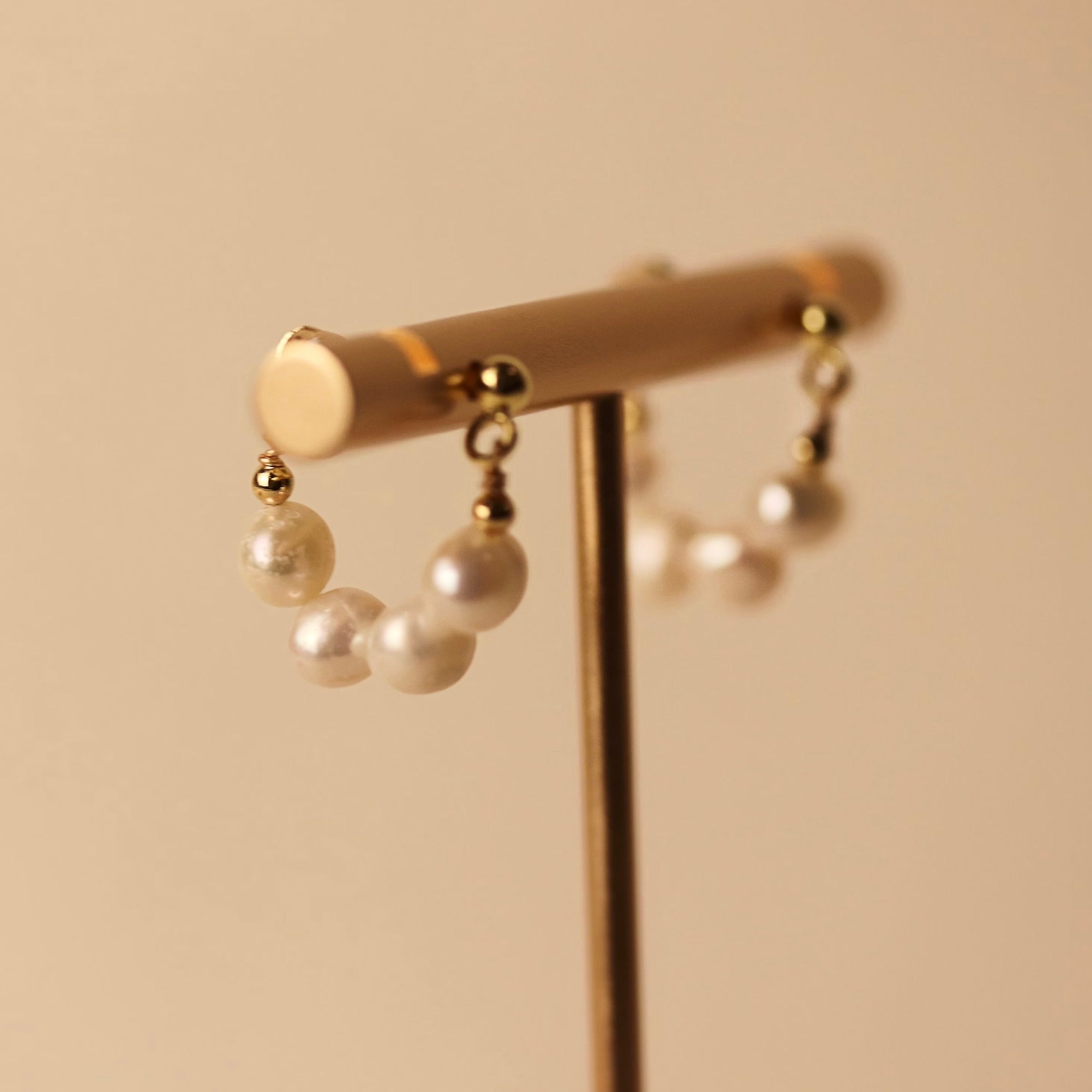 Pearl Trio Hoops