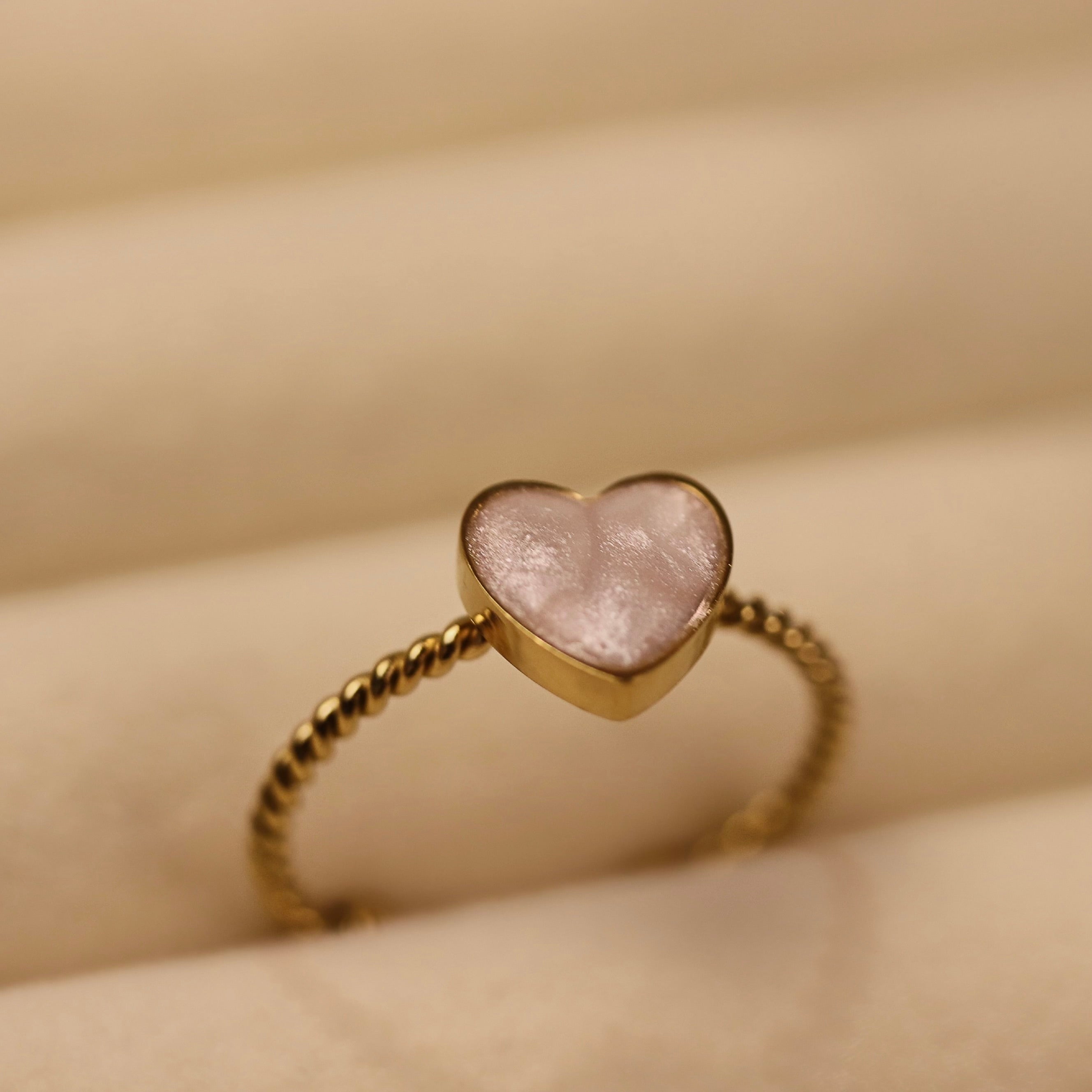 Opaline Heart Ring