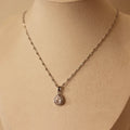 Silver Brilliance Drop Necklace