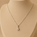Silver Brilliance Drop Necklace