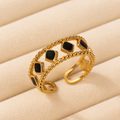 Black Lattice Ring