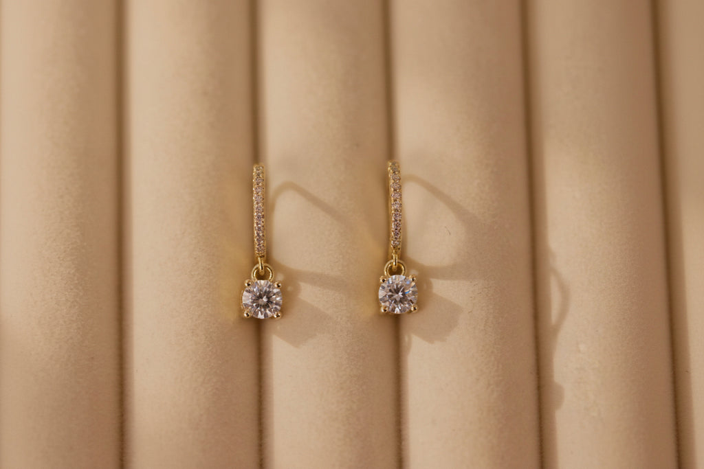 Celestial Drop Earrings Gold