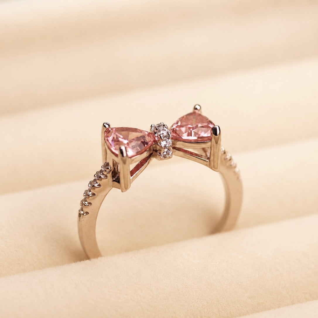 Blush Bow Ring