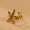 Double Starfish Ring