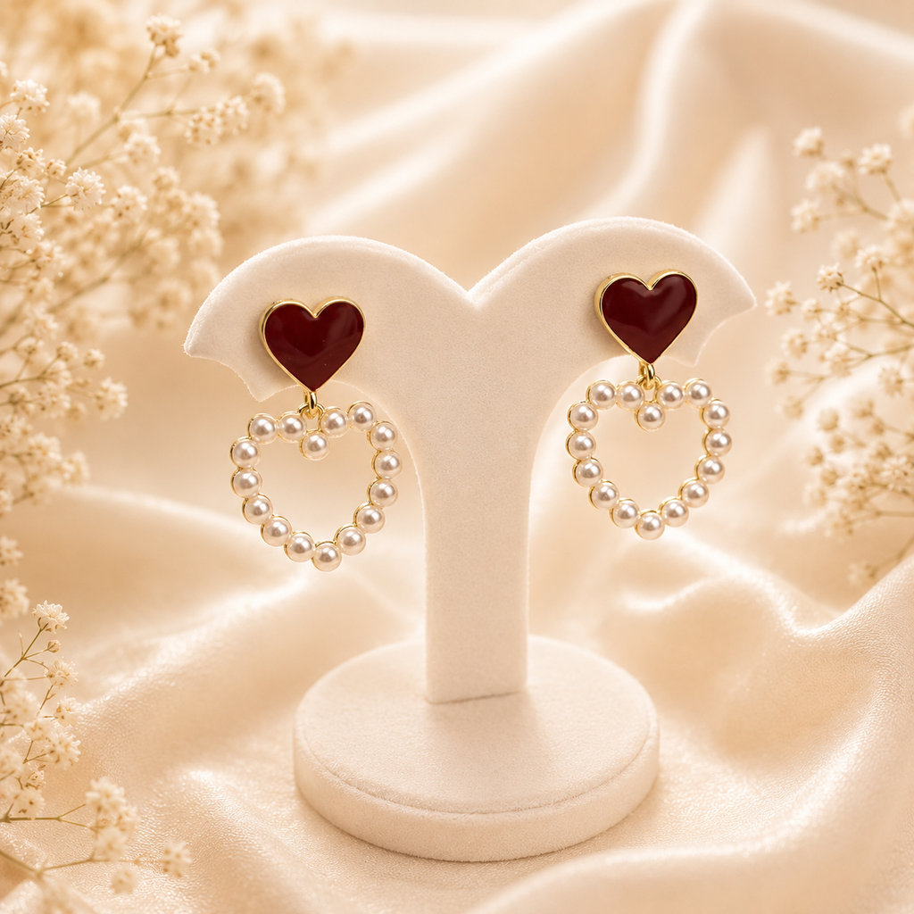 Heart of Pearl Earrings