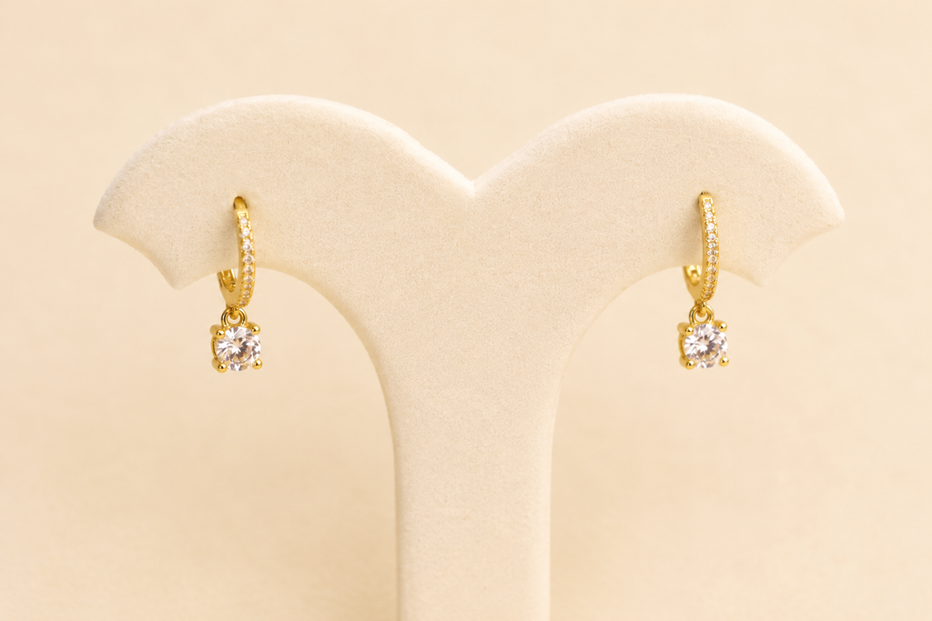 Boucles d'oreilles pendantes Céleste Or