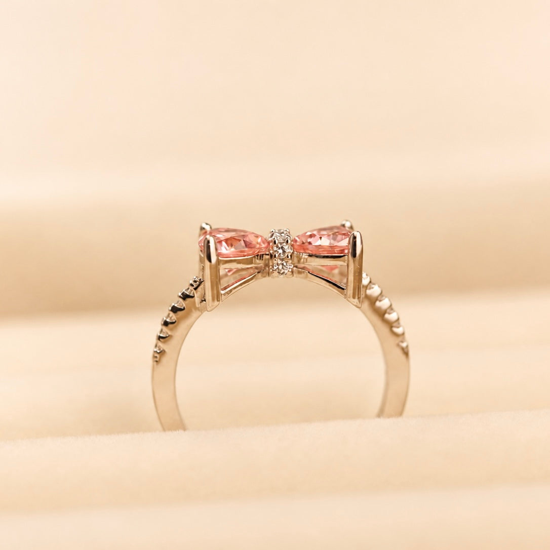 Blush Bow Ring