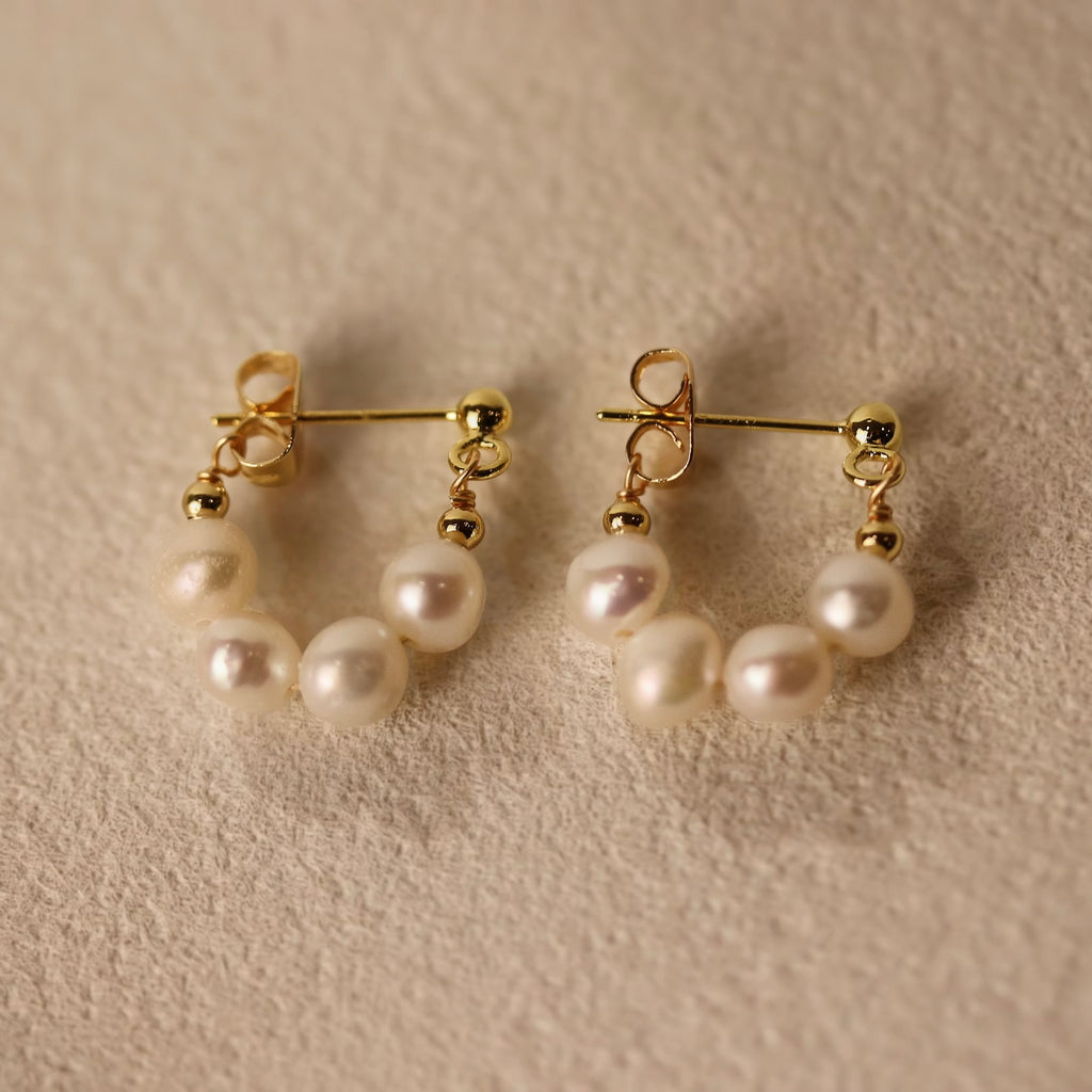 Pearl Trio Hoops