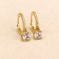 Boucles d'oreilles pendantes Céleste Or