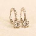 Celestial Drop Earrings Silver