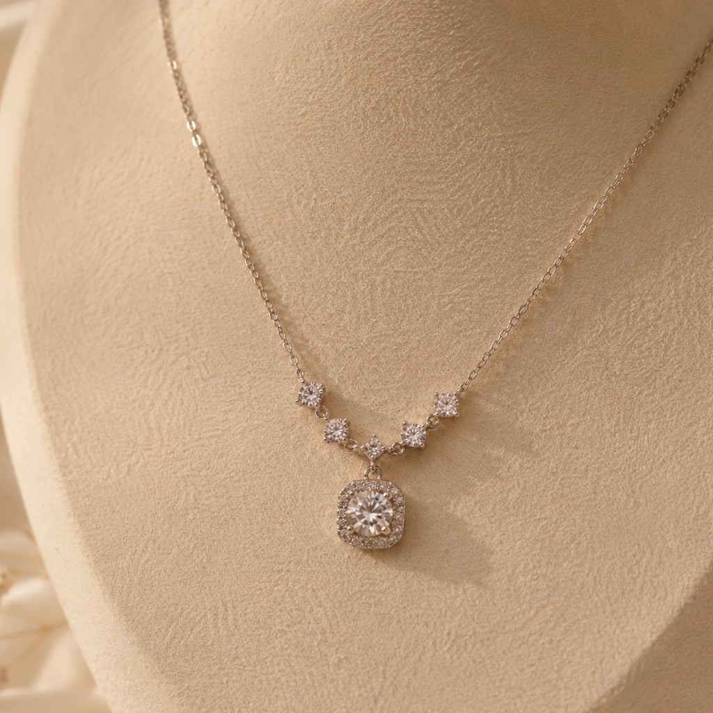 Kensington Halo Necklace