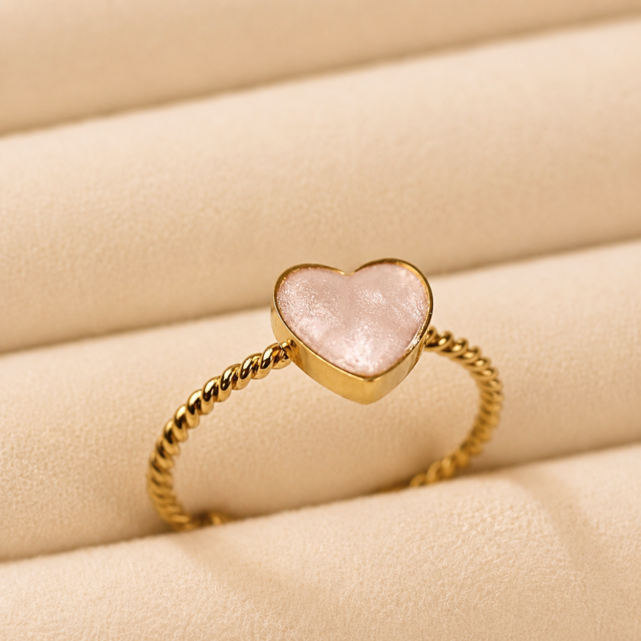 Opaline Heart Ring