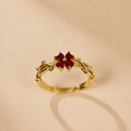 Red Blossom Ring