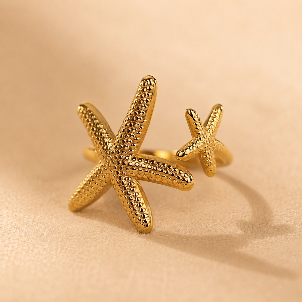 Double Starfish Ring