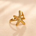 Double Starfish Ring