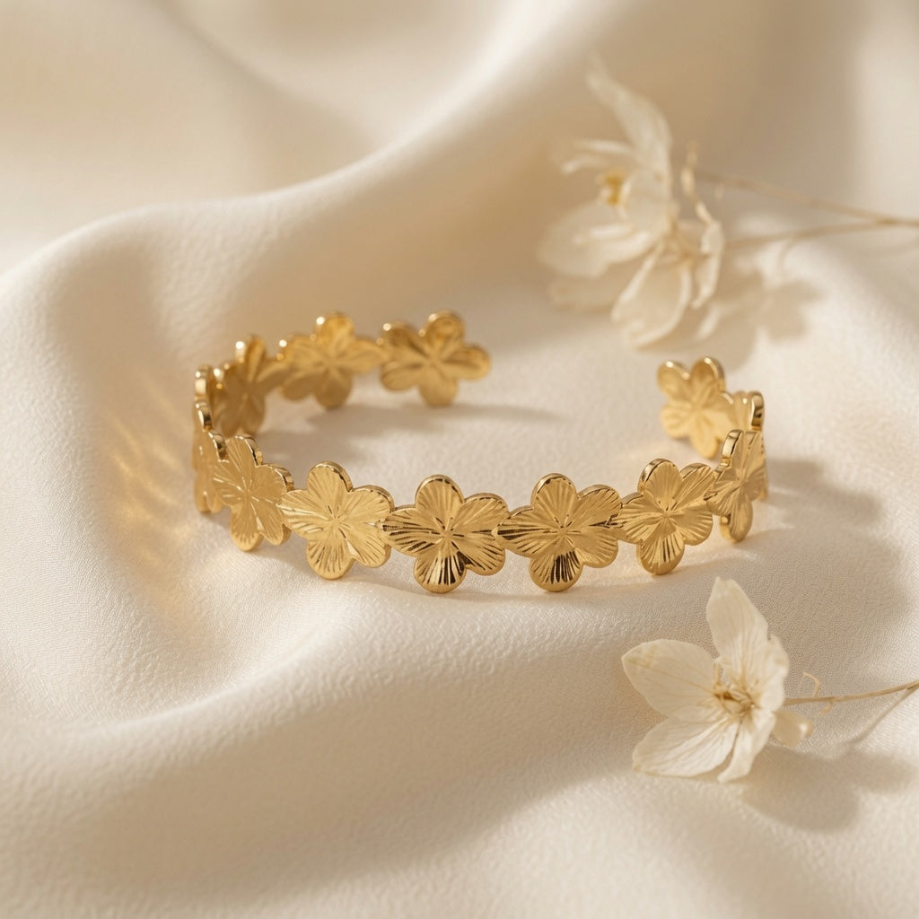 Gilded Bloom Cuff