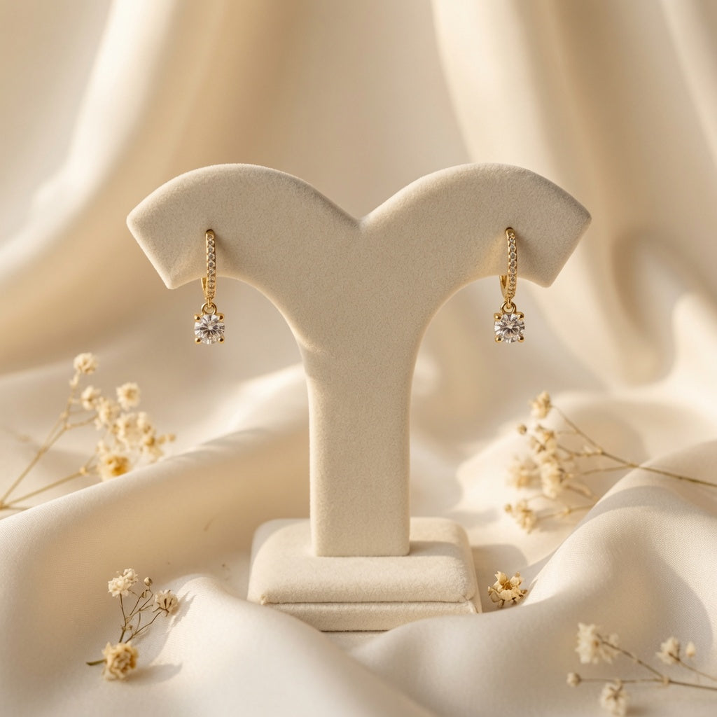 Celestial Drop Gold Earrings