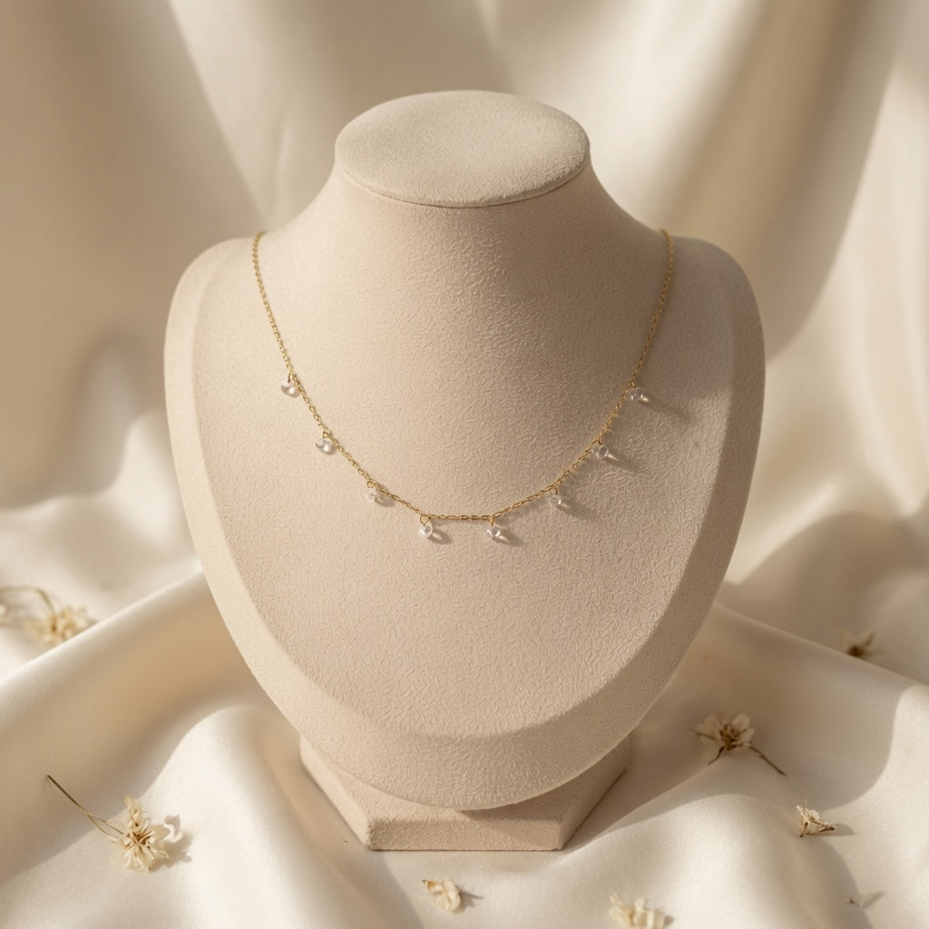 Golden Dewdrop Necklace