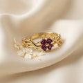 Violet Blossom Ring