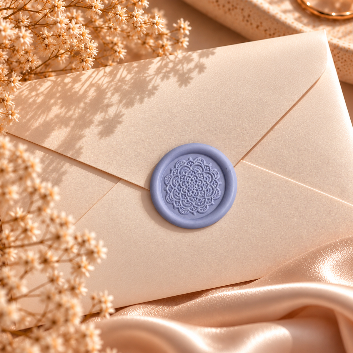 The Blue Mandala Handmade Wax Seal Set